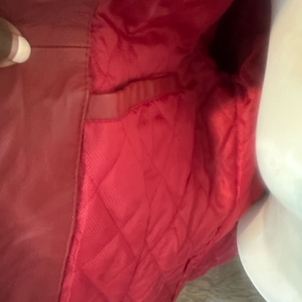 Excelled Collection Red Leather Jacket L - Picture 7 of 8
